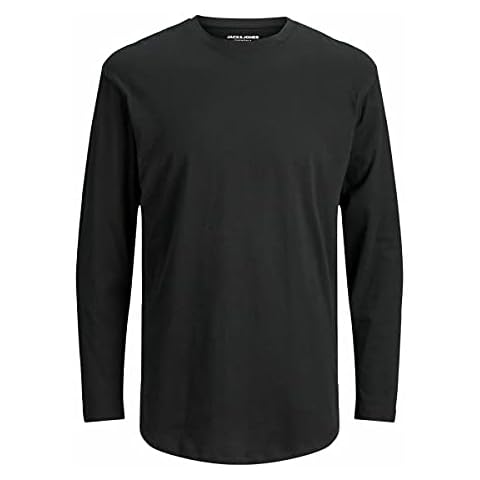 JACK & JONES Herren JJENOA Tee O-Neck LS NOOS 12190128, Black/Relaxed, XL Cover
