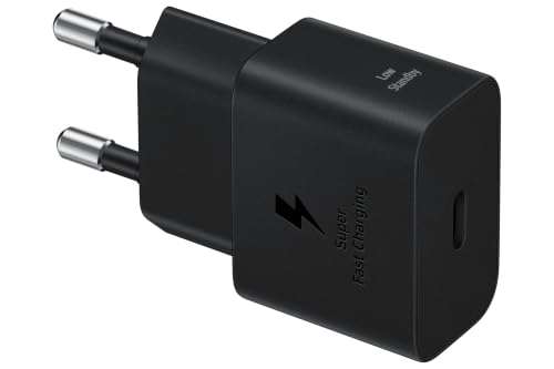 Samsung Caricabatterie Super Fast Charging (25W), Con Cavo, Black