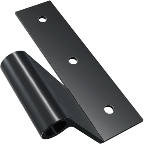 Image of SteelTek L-Hinge with 2 1 /4 inch Offset Shutter Kit, for Heights 60 inch-80 inch (Includes 4 L-Hinges, 4 Flat Hinges, 8 Pintels on Plate, 1 Pair S-Holdbacks w /Lag Bolt Shutter Support)
