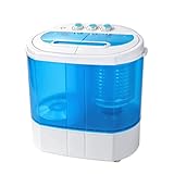 SUPER DEAL Small Portable Washing Machine 9.9lb Mini Compact Washer Twin Tub Laundry...