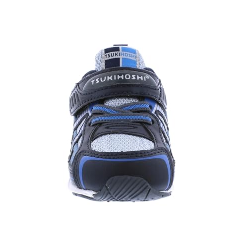 TSUKIHOSHI Storm Baby and Toddler Shoes - Strap-Closure Machine-Washable Baby Shoes with Wide Toe Box & Slip-Resistant, Non-Marking Outsoles, Ages 0-43