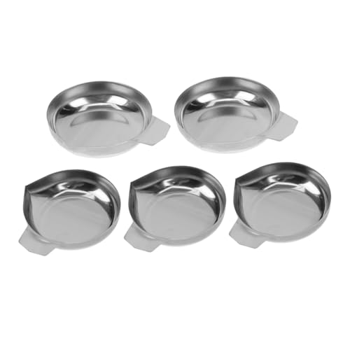 Cabilock Stainless Steel Scale Pans 5pcs Digital Weighing Trays Food Scale Trays for Kitchen