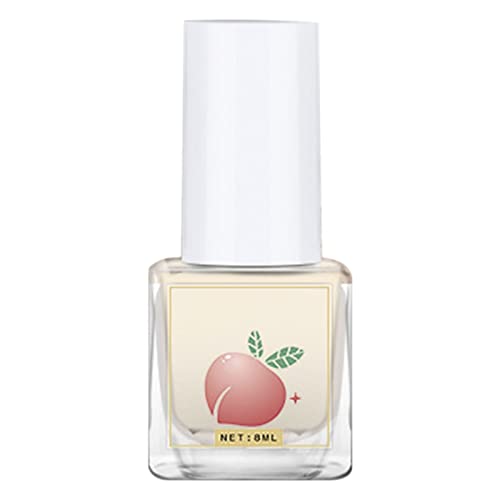 XZincer Esmalte de uñas rosa transparente Esmalte de uñas a base de agua despegable se puede quitar sin lámpara de uñas, esmalte de uñas transparente de secado rápido para el hogar 8 (C, A)