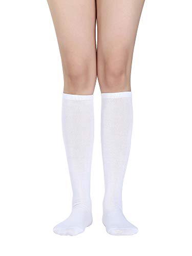 Image of SATINIOR 2 Pairs Women Knee High Socks Thigh High Stockings Long Tall Thin Socks for Women Christmas Cosplay Party Stockings