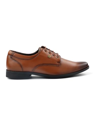 Image of Liberty Fortune BENSTOCK1E - Formal Lacing Derby Shoes for Men, Black, Tan - Cushioned & Non-Slip - Business, Wedding, Office Wear - Stylish Shoes for Men Formal