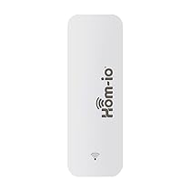 Hom-Io | Sensore di Temperatura e Umidità Wifi, Termometro e Igrometro, Controllo Ambientale Smart Compatibile con Google e Alexa e con App Dedicata, Colore Bianco