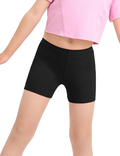 Image of Somaibo 3 Pack Girls Bike Shorts Kids Cartwheel Under Dress Cotton Short