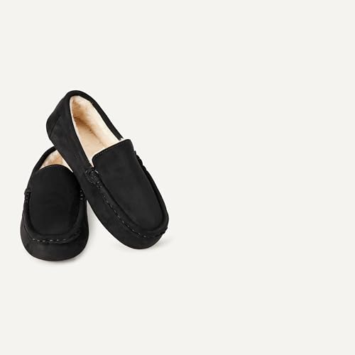 Amazon Essentials Boys' Moccasin Slipper, Black, 11 Little Kid by Amazon Essentials - Image 2