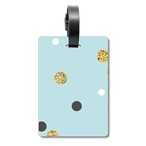 Étiquette pour valise de voyage motif abstrait doré accessoire bagage avion