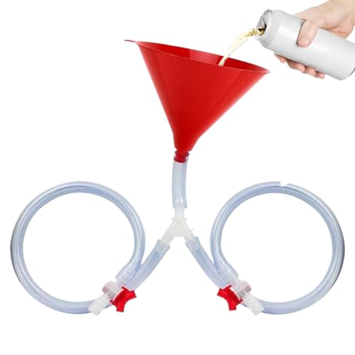Funnel de cerveza con válvula y manguera para juegos en grupo y playa