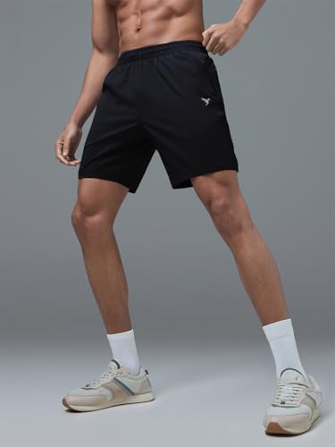 Image of TECHNOSPORT Men's Slim Fit Sports Shorts with Ts Flexi, Breathable Comfort for Gym, Running, Training
