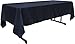 LA Linen Polyester Poplin Rectangular Tablecloth, 60 by 102-Inch, Navy