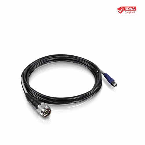 TRENDnet Reverse SMA Female to N-Type Male Weatherproof Connector Cable (6.5ft, 2M),NDAA Compliant, Black TEW-L202 - Thumbnail 2