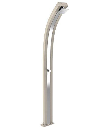 arkema Douche solaire en aluminium avec mitigeur Spring Sable et inox