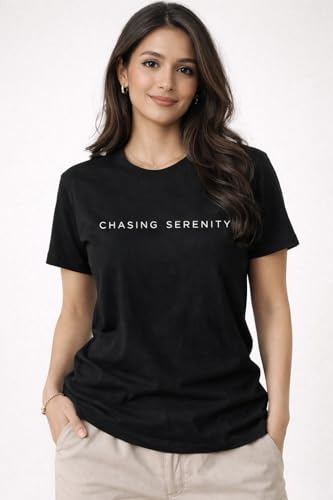 Image of Women's Cotton T-Shirt | Over Sized Fit Half Sleeve | 100% Cotton Women T Shirt | Aesthetic Summer Wear