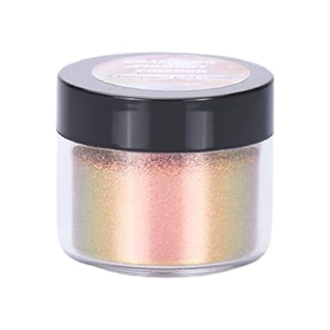 PHILSP Chameleon-Powder Color Shift Mica Powder for Epoxy Resin Pearl Pigment Powder for Painting Soap Making Slime 12 Colors Chameleon Powders Champagne 10 Cover