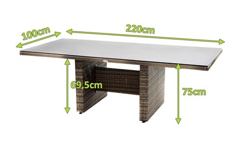 Die Tischplatte – Steinoptik trifft Glas