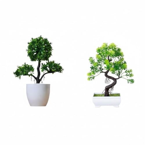 Kit Genérico 2 Bonsai Artificiais para Ambientes Aconchegantes