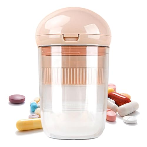 Oseczmut Cortador de tabletas, trituradora de píldoras | Grinder de medicina con caja de almacenamiento,Cortador de pastillas con caja de almacenamiento, organizador de almacenamiento de medicamentos