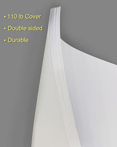 110lb White Cardstock 8.5 x 11 inches,100 Sheets Heavyweight Thick Paper 300 GSM for Arts and Craft, Drawing, DIY Projects - Thumbnail 3