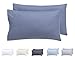 Todocama – Juego de 2 Fundas de cojín, Microfibra Extra Suave, hipoalergénicas. Juego de 2 - 30x50 cm Azul grisáceo