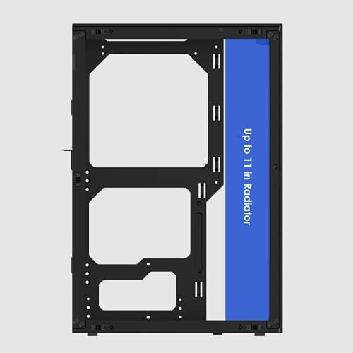 SSUPD Meshlicious Mini-ITX Small Form Factor (SFF) Case - Full Mesh Side Panel with PCIe Riser Cable - Tool-Free and Easy Accessibility (PCIE 4.0 Riser Cable, Black)