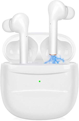 Bluetooth Kopfhörer,ATETION Kabelloser Kopfhörer in Ear TWS Bluetooth 5.0 Headset Noise Cancelling Ohrhörer mit Mikrofon und Tragbare Ladehülle