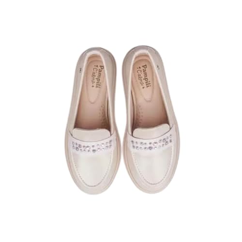 Mocassim Infantil Menina Loafer Pampili 480.006 Tifany Strass