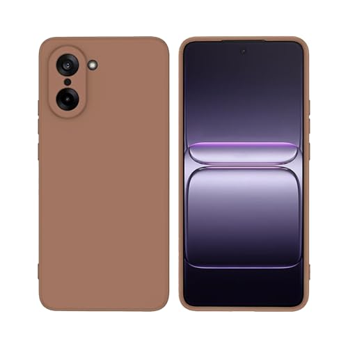 Image of FIRST MART Matte Silicone Back Cover for OnePlus Nord CE 5 - Brown