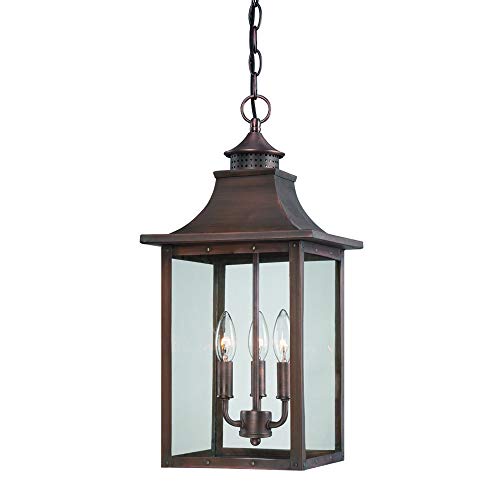 Acclaim 8316CP St. Charles Collection 3-Light Outdoor Light Fixture Hanging