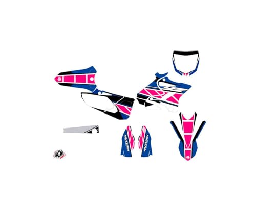 Kit déco moto cross Replica Yamaha 250 YZ rose haute résistance aux chocs
