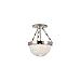 Hudson Valley Lighting 4409-SN Winfield - One Light Semi-Flush Mount - 9.5 Inches Wide by 11.5 Inches High, Satin Nickel Finish with Clear