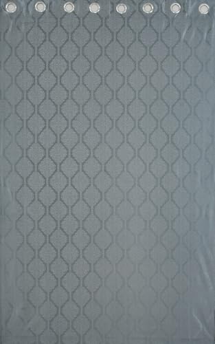 Image of Room Darkening Grommet Curtains 9 Feet Long Set of 3 pcs for Living Room | 70-75% Room Darkening Long Door Curtain Panel, Grey