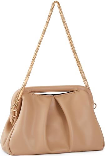Image of Evening Bag Clutch Purse for Women Top-handle Clutch Bag Detachable Chain Crossbody Bag Party Wedding Handbag