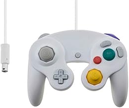 Mando para Game Cube, color blanco y conmutador con cable