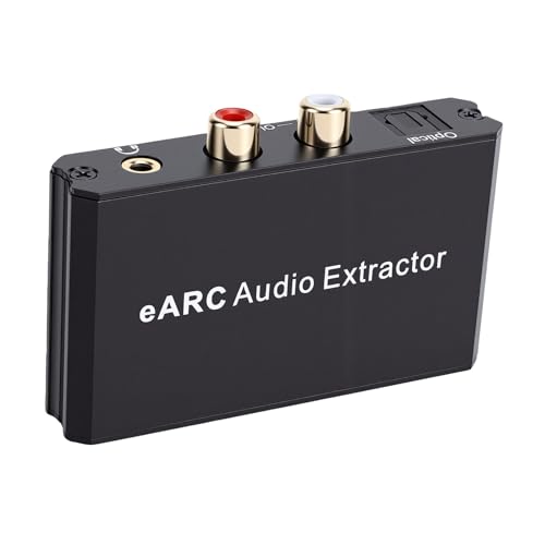 Extractor de audio eARC para solucionar la falta de salidas ópticas y de auriculares en tu HDTV
