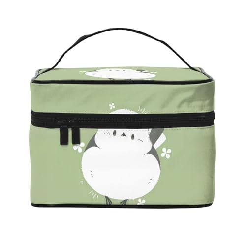 化粧ポーチ シマエナガ 小鳥 北海道 雪の妖精 レディース メイクポーチ 大容量 機能的 携帯便利 小物入れ 収納力 出張 旅行用 トラベルポーチ ギフトにも最適