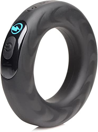 Anillo para pene vibrador con electroestimulación y mando a distancia de 50mm