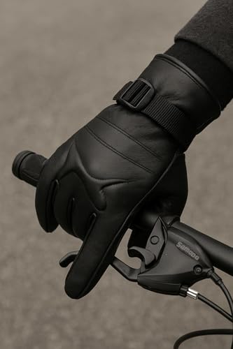 Image of TLN Genuine Leather Gloves for Men | Premium Soft & Warm Winter Gloves | Stylish Driving, Biking & Riding Gloves | Durable Hand Gloves for Outdoor, Motorcycle & Daily Use
