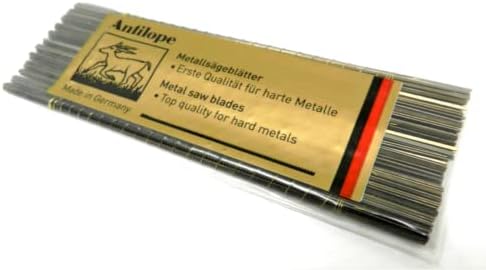 Antilope Jewelers Saw Blades #5/0 Jewelry Making Pack of 144 pcs. Made in German