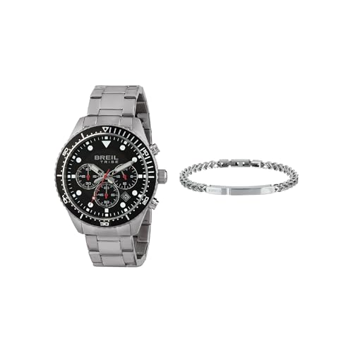 CRONOGRAFO COLLEZIONE SAIL: L'orologio da uomo Breil Sail coniuga perfettamente tecnica e design. Grazie alla struttura in acciaio, al quadrante nero e ai dettagli rossi, è un accessorio che trasmette espressività e sportività