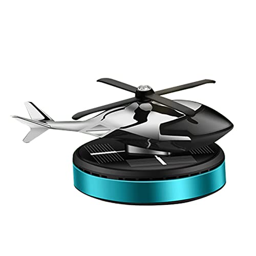 NICEADA Car Air Fresheners,Al Alloy Solar Powered Rotating Incense Helicopter Diffuser, Home and Car Décor Accessories (Blue) by NICEADA - Used condition - US$19.35