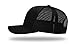 Richardson 112 Plus Trucker Hat R-Flex Adjustable Elastic Sweatband Poly Stretch Mesh Cap OSFM(Black)