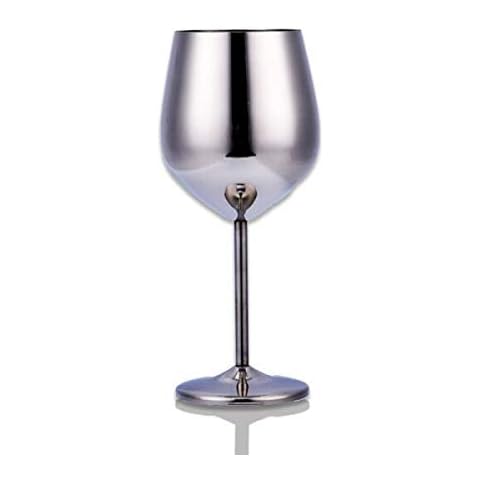 DLD Stainless Steel Shatterproof Wine Glasses Cover
