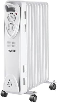 Perel Radiateur à bain d’huile 2000 W, 9 éléments, chauffage bain...