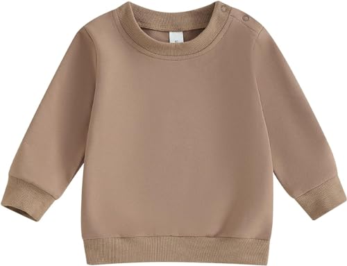 Image of Baby Boy Girl Pumpkin Sweatshirt Tops Toddler Halloween Outfit Long Sleeve Crewneck Pullover Sweater Shirt Fall Clothes