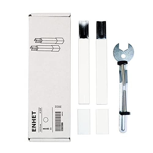 Ikea ENHET 404.599.11 - Patas para marco F, color blanco, 12,5 cm, 2 unidades