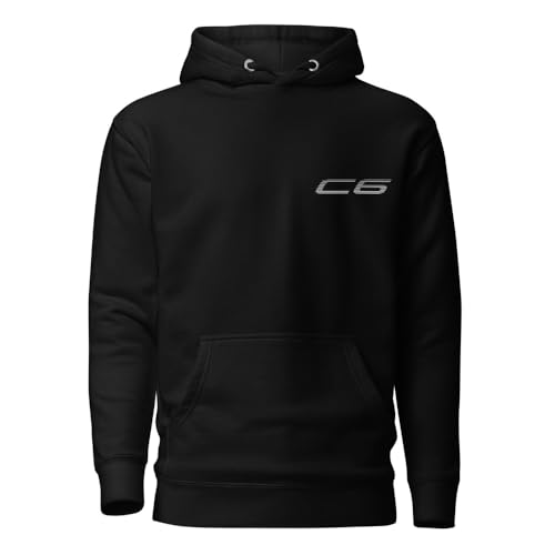 All Black Supercar C6 Hoodie for Sixth Gen Vette Drivers Pullover2