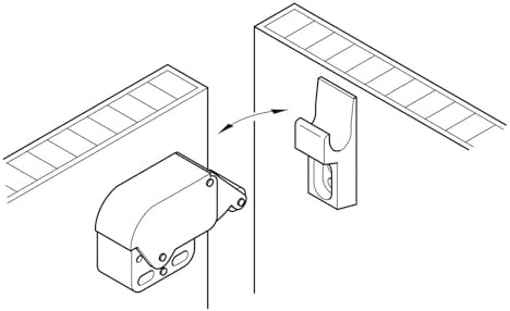 Häfele 2 Pack Mini Latch Automatic Spring Catch for Unsprung Hinge Cabinets, Nickel Plated, Silver