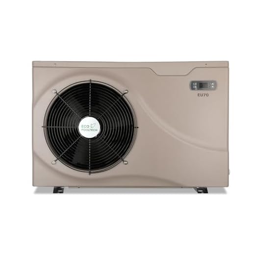 ECOPOOLTECH Swimming Pool Heat Pumps, Up to 6500 gallons Max 22462BTU Electric Heat Pump Pool Heaters for Above Ground and In Ground Pools, Fits 8/15/16 Foot Pools, 120V/60Hz